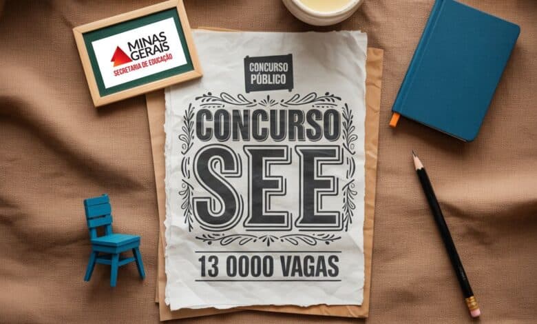 Concurso Estado SEE-MG 2025: Inscrições abertas para 13.795 vagas! Salários de até R$ 6,9 mil. Saiba tudo sobre o edital!