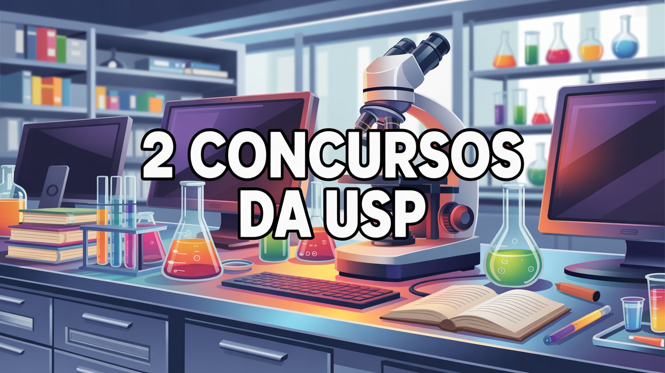 Oportunidade na USP! Concurso público para Técnico de Laboratório com 14 vagas. Salário atrativo e estabilidade. Veja os editais!