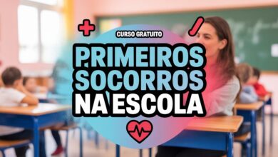 Curso online e gratuito de Primeiros Socorros no Ambiente Escolar com certificado. Vagas abertas no IFSULDEMINAS. Inscrições até 05/09!