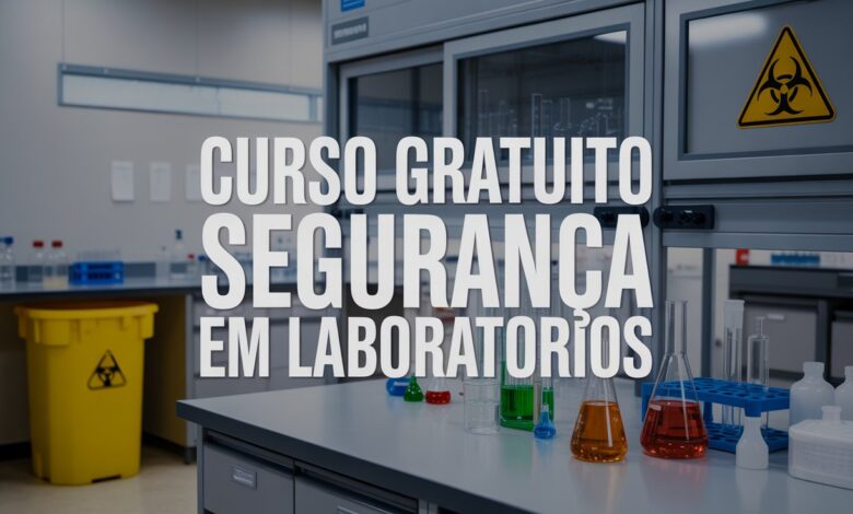 Curso online e gratuito da Unifesp sobre segurança em laboratórios. Inscrições abertas! Aprenda sobre BPL, biossegurança e gestão de resíduos.