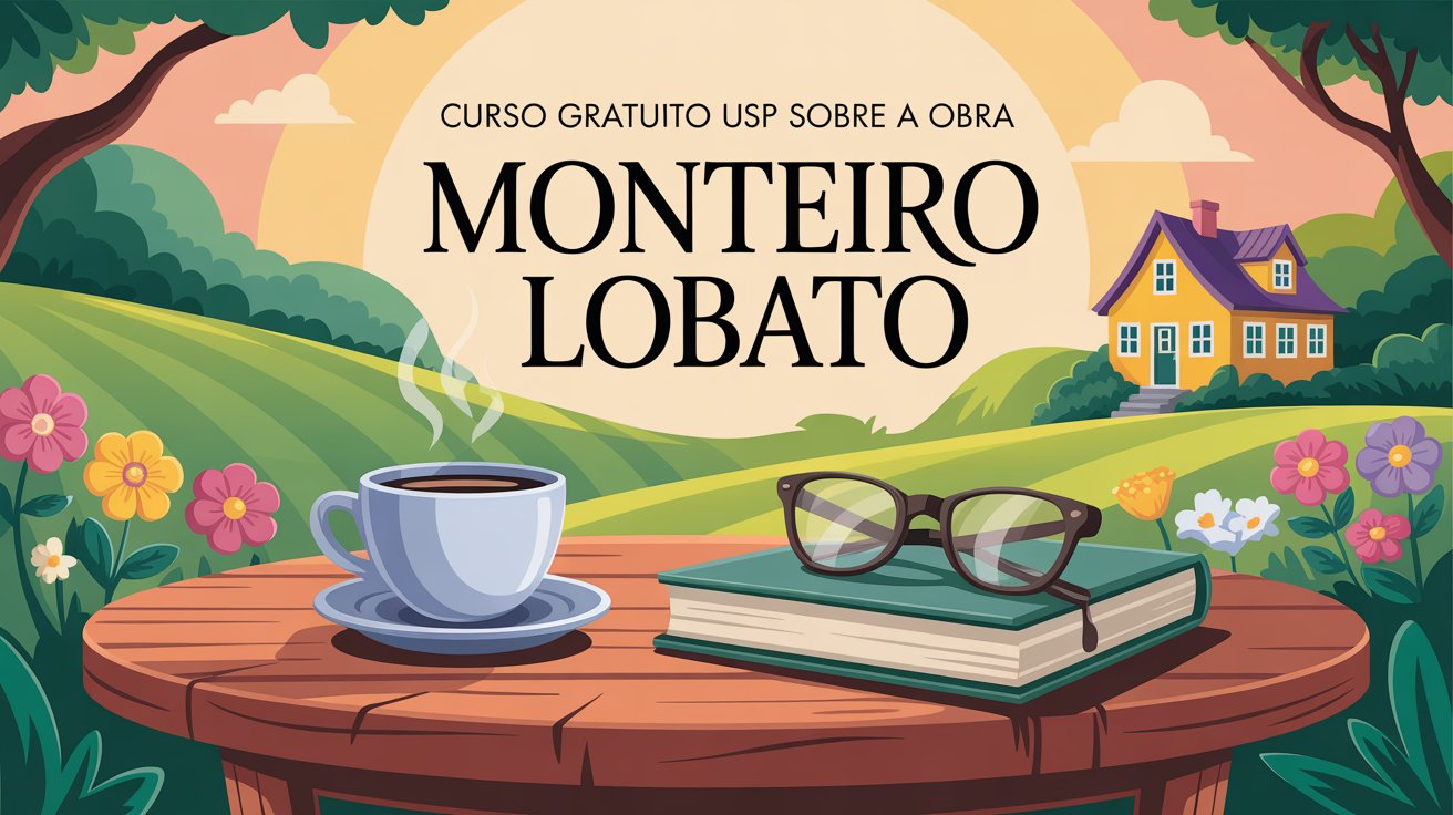 USP abre curso gratuito sobre a obra de Monteiro Lobato. Inscrições até 11/08. Vagas limitadas! Saiba como se inscrever e participe.
