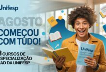 UNIFESP e UAB oferecem cursos de especialização EAD gratuitos. Inscrições até 27 de agosto. Conquiste seu certificado!