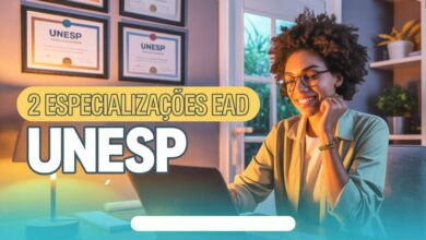 Unesp prorroga inscrições para 300 vagas em Especializações EAD gratuitas. Cursos para educadores. Inscreva-se até 08 de agosto de 2025!