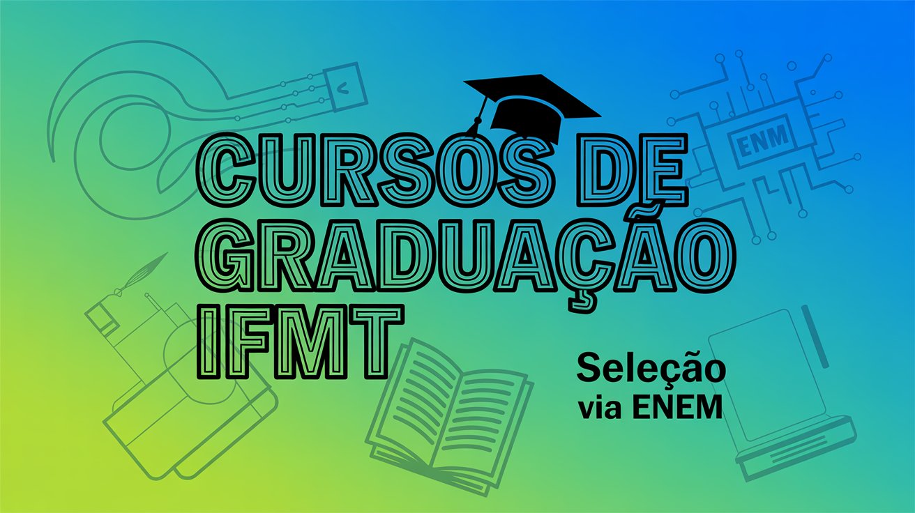 IFMT abre 687 vagas para cursos de graduação gratuitos via ENEM. Inscrições de julho a setembro de 2025. Inscreva-se já!