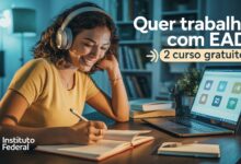 Instituto Federal abre 540 vagas em cursos EAD gratuitos! Qualifique-se em mediação pedagógica e orientação de TCC. Inscrições até 10/08.