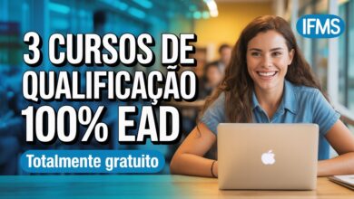 Inscrições abertas para cursos de qualificação profissional gratuitos e EAD no IFMS. Vagas para 2025. Inscreva-se já e turbine seu currículo!