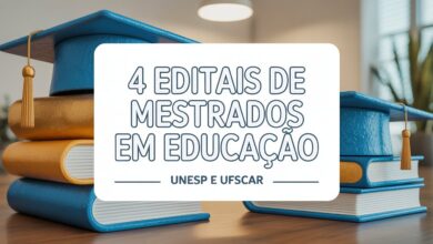 UNESP e UFSCAR abrem 4 editais de Mestrado em Educação para 2026! Vagas em diversas áreas. Inscrições abertas. Saiba mais e garanta sua vaga.
