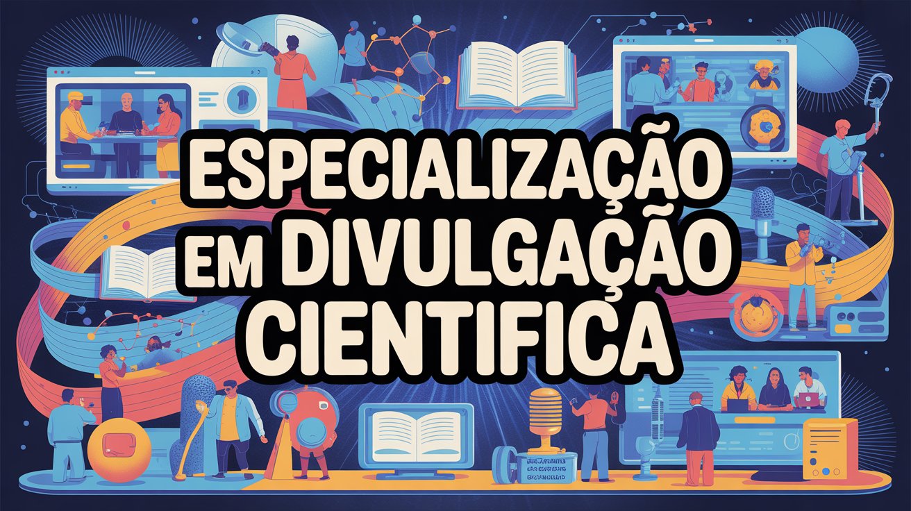 Especialização gratuita em Divulgação Científica no IFRJ. Curso EAD com duração de 18 meses. Inscreva-se até 14/09/2025!