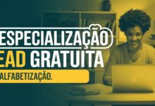 Inscrições abertas para Especialização EAD gratuita em Alfabetização. São 200 vagas no Instituto Benjamin Constant do MEC. Qualifique-se já!