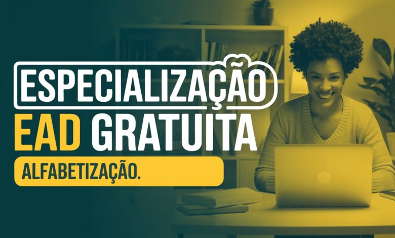 Inscrições abertas para Especialização EAD gratuita em Alfabetização. São 200 vagas no Instituto Benjamin Constant do MEC. Qualifique-se já!