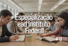 Inscrições abertas para especialização gratuita EAD em Gestão Escolar no IFB. São 281 vagas! Inscreva-se de 18 a 31 de agosto de 2025.