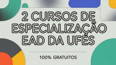 UFES abre 450 vagas em 2 cursos de especialização EAD gratuitos. Inscreva-se em Prevenção à Violência ou Finanças para PMEs. Vagas limitadas!
