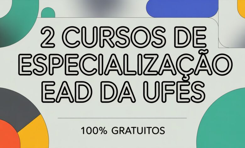 UFES abre 450 vagas em 2 cursos de especialização EAD gratuitos. Inscreva-se em Prevenção à Violência ou Finanças para PMEs. Vagas limitadas!