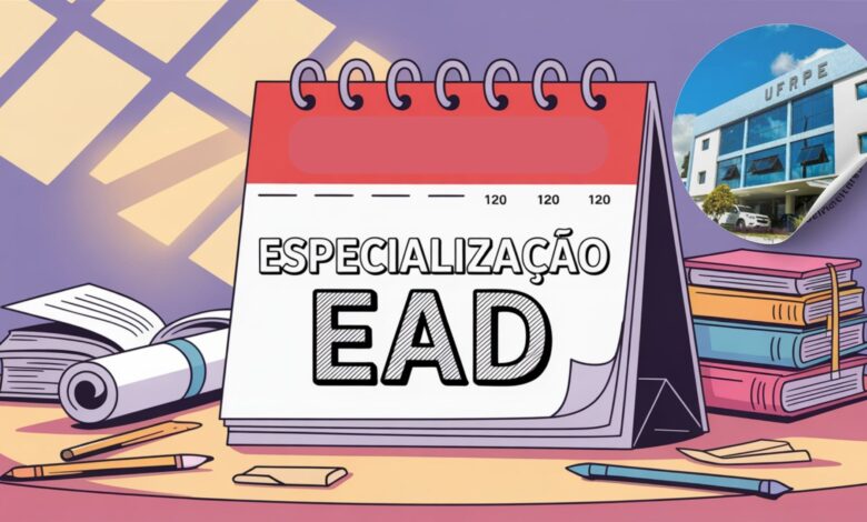 UFRPE oferece 150 vagas para especialização EAD em Linguagem e Formação Docente Inscrições abertas com novo prazo! Saiba como participar.