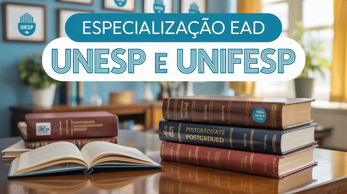 UNESP e UNIFESP abrem 1.100 vagas em especialização EAD gratuita. Cursos em saúde e educação. Inscrições abertas! Veja como participar.