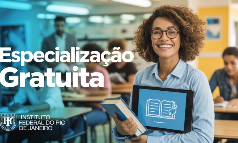 IFRJ abre inscrições para especialização gratuita em Práticas de Letramento. Garanta sua vaga para 2026. Processo seletivo com 20 vagas.