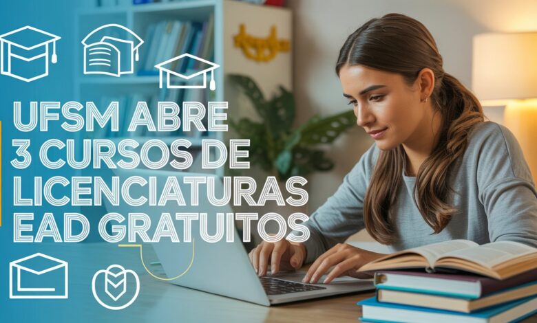 Seja professor com a UFSM! Cursos de licenciatura EaD gratuitos. Vagas para bacharéis e tecnólogos também. Inscrições online até agosto.