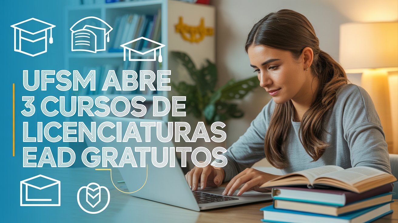 Seja professor com a UFSM! Cursos de licenciatura EaD gratuitos. Vagas para bacharéis e tecnólogos também. Inscrições online até agosto.