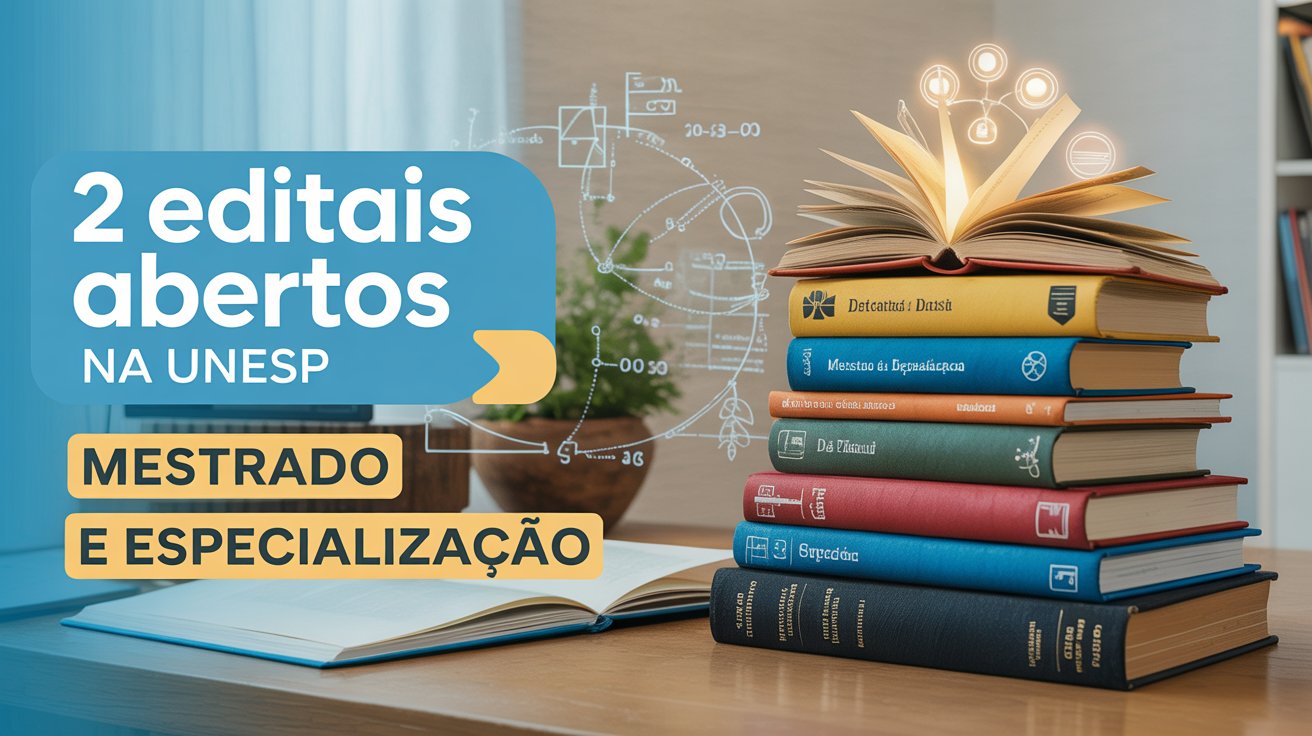 A UNESP está com editais abertos para Mestrado e Especialização EAD em Educação. Vagas EAD e gratuitas. Inscreva-se já!