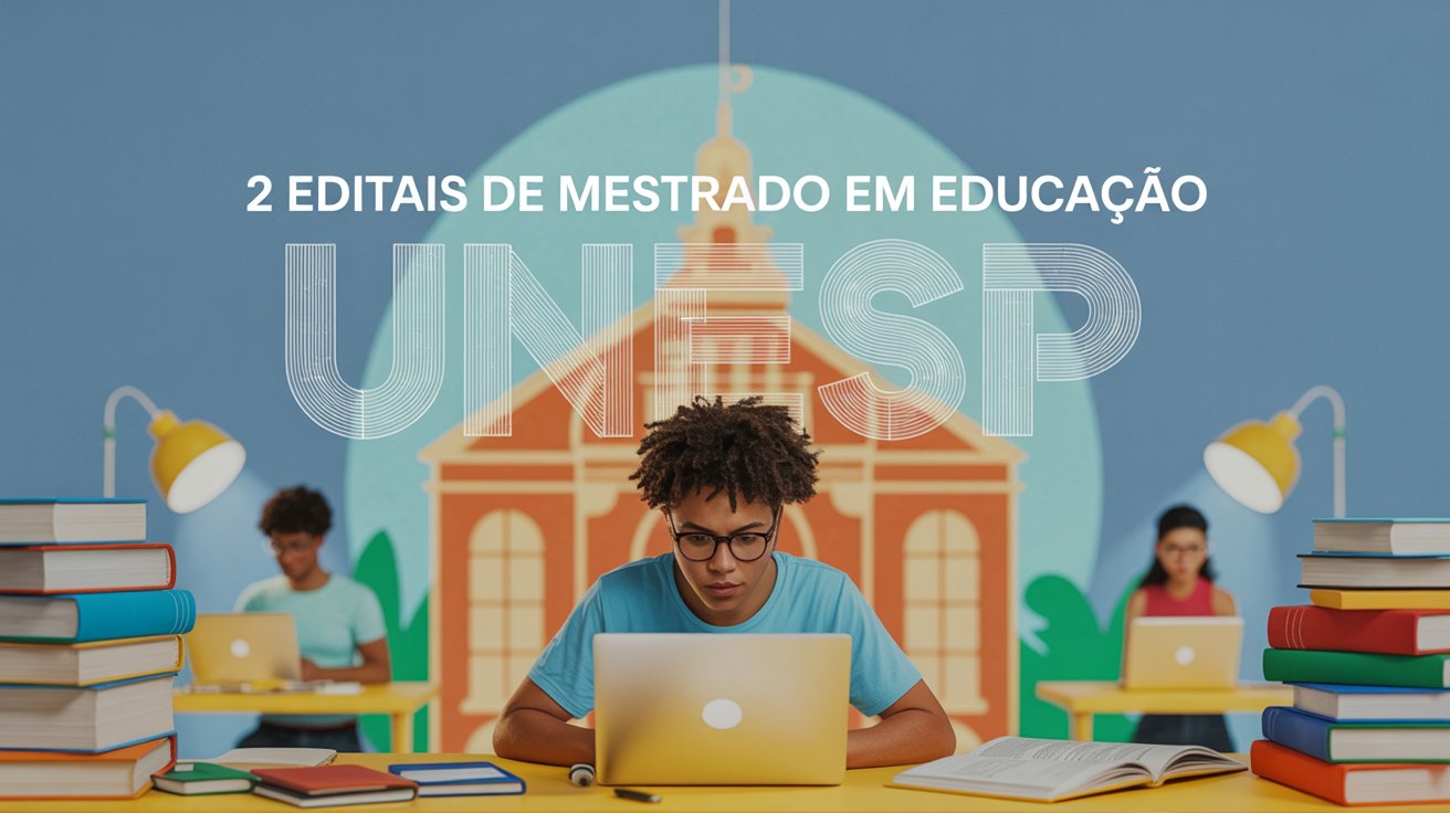 Sonha com um mestrado em Educação? A UNESP tem 2 editais para você. Confira os prazos e vagas para os programas de 2026 e inscreva-se já.
