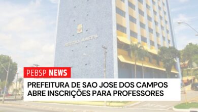 Prefeitura de São José dos Campos abre seleção para professores. Oportunidades para diversas áreas. Inscreva-se online até 22 de agosto!