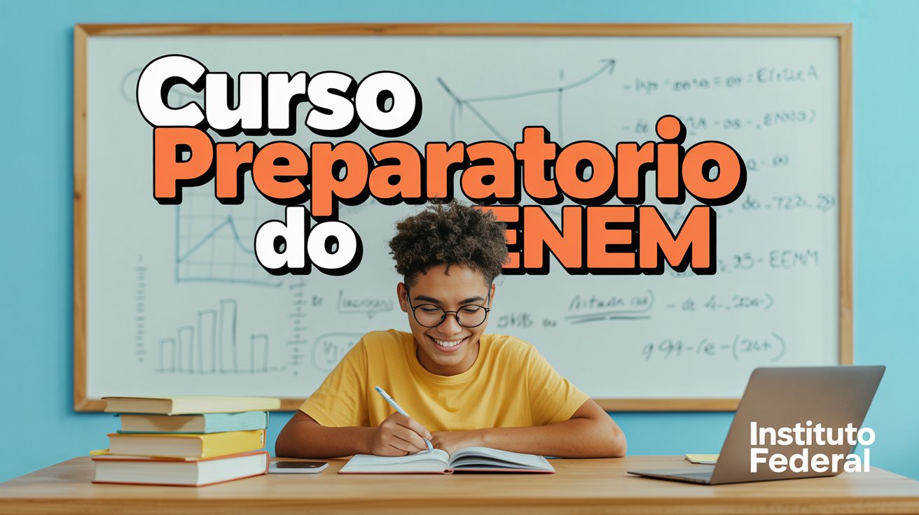 Prepare-se para o ENEM 2025 com o curso gratuito do IFSULDEMINAS. Vagas para todos os inscritos. Saiba mais e garanta a sua!