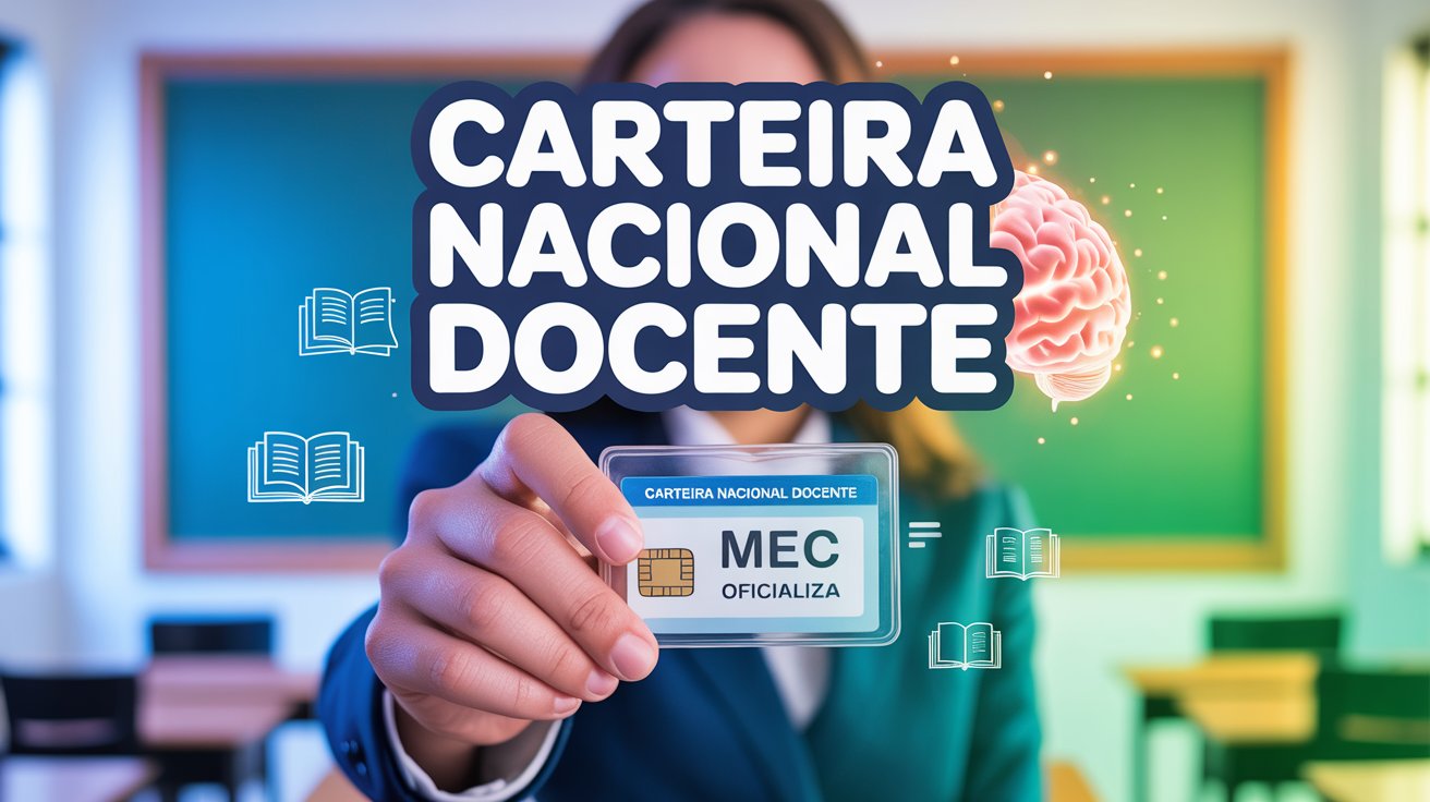 A nova Carteira Nacional Docente (CNDB) foi sancionada! Veja quem tem direito, os benefícios e como o documento pode te ajudar!