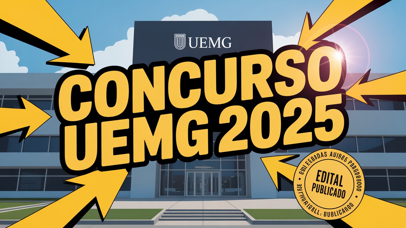 Concurso Público UEMG 2025: Edital aberto com 178 vagas para níveis médio e superior. Salários de até R$ 2.639,23. Veja o edital e participe!