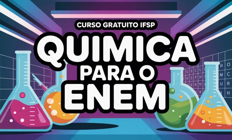 O IFSP abriu vagas para o curso gratuito de Química para o ENEM a distância! Inscrições abertas, saiba como garantir a sua vaga agora mesmo.