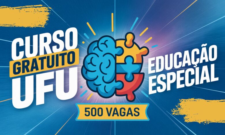A UFU está com 500 vagas abertas para um curso de Educação Especial EAD e gratuito! Uma chance única para educadores com certificado federal. Inscreva-se!