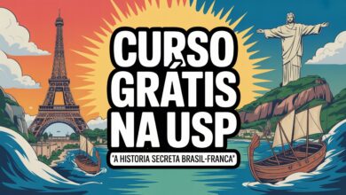 A USP lançou um curso gratuito sobre a história entre Brasil e França. Inscrições abertas até 30 de setembro. Saiba como participar!