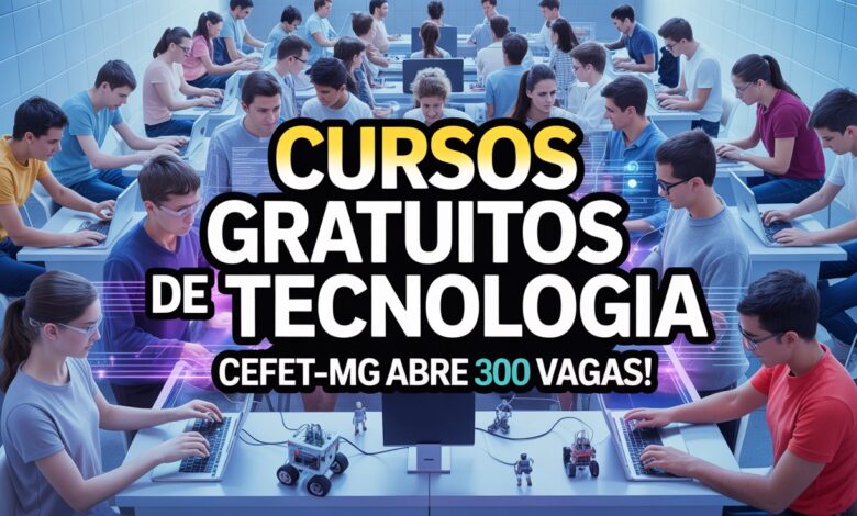 CEFET-MG abre 300 vagas em cursos de tecnologia para alunos de escolas públicas. Inscreva-se no programa Enxurrada de Bits até 19/09!