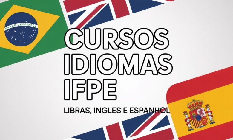 IFPE abre 100 vagas para cursos gratuitos de Inglês, Espanhol e Libras! Inscrições online até 09 de setembro. Saiba como participa!