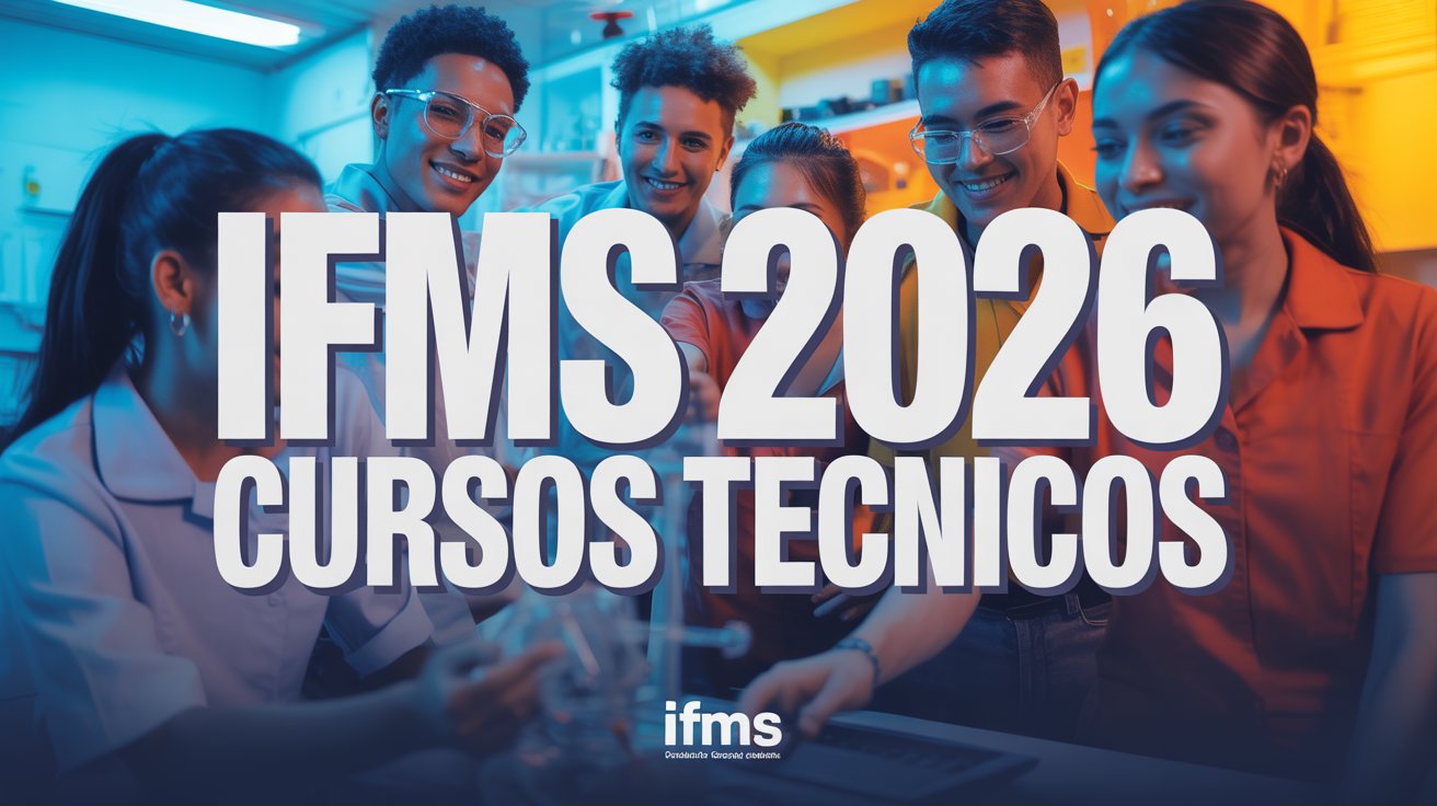 IFMS abre vagas para cursos técnicos integrados gratuitos em 2026. Saiba como participar e garanta seu futuro profissional! Confira o edital.