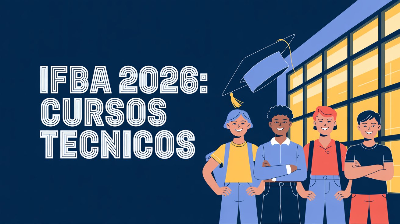 Estude no IFBA! Cursos técnicos gratuitos e integrados ao ensino médio com inscrições abertas até o dia 06 de outubro! Não perca essa chance!
