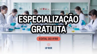 IFRR abre 190 vagas para pós-graduação gratuita EAD em Ensino de Ciências. Inscrições abertas em setembro! Saiba como participar e qualifique-se.