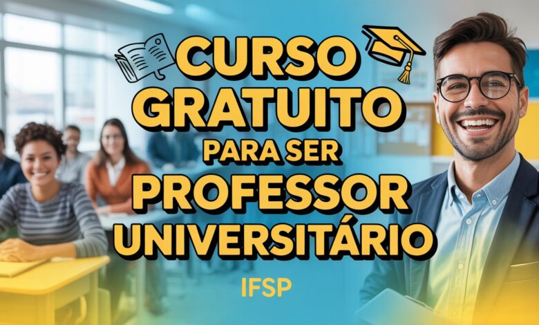 IFSP abre inscrições para especialização gratuita em Docência no Ensino Superior. São 25 vagas em São Paulo. Saiba como se inscrever!