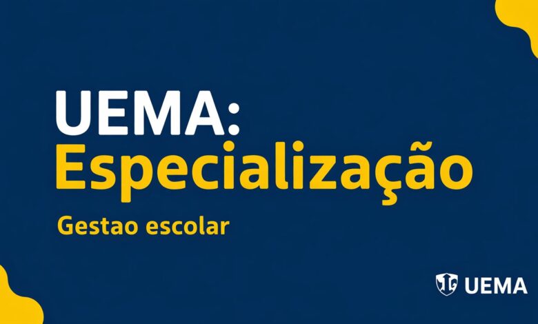 UEMA prorroga inscrições para especialização EAD gratuita em Gestão Escolar! São 402 vagas. Saiba como participar e garanta a sua vaga!