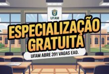 A UFAM abriu 391 vagas para a Pós-Graduação e Especialização EAD gratuita em Gestão Escolar. Inscrições de 08/09 a 21/09. Confira Detalhes!