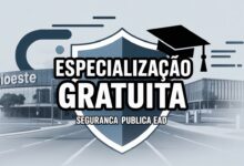 UNIOESTE abre 300 vagas para Especialização e Pós-Graduação EAD gratuita em Gestão da Segurança Pública. Saiba como se inscrever!
