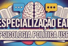 Inscrições abertas para especialização gratuita em Psicologia Política 100% EAD na USP! São 300 vagas EAD. Saiba como se inscrever até 05/09