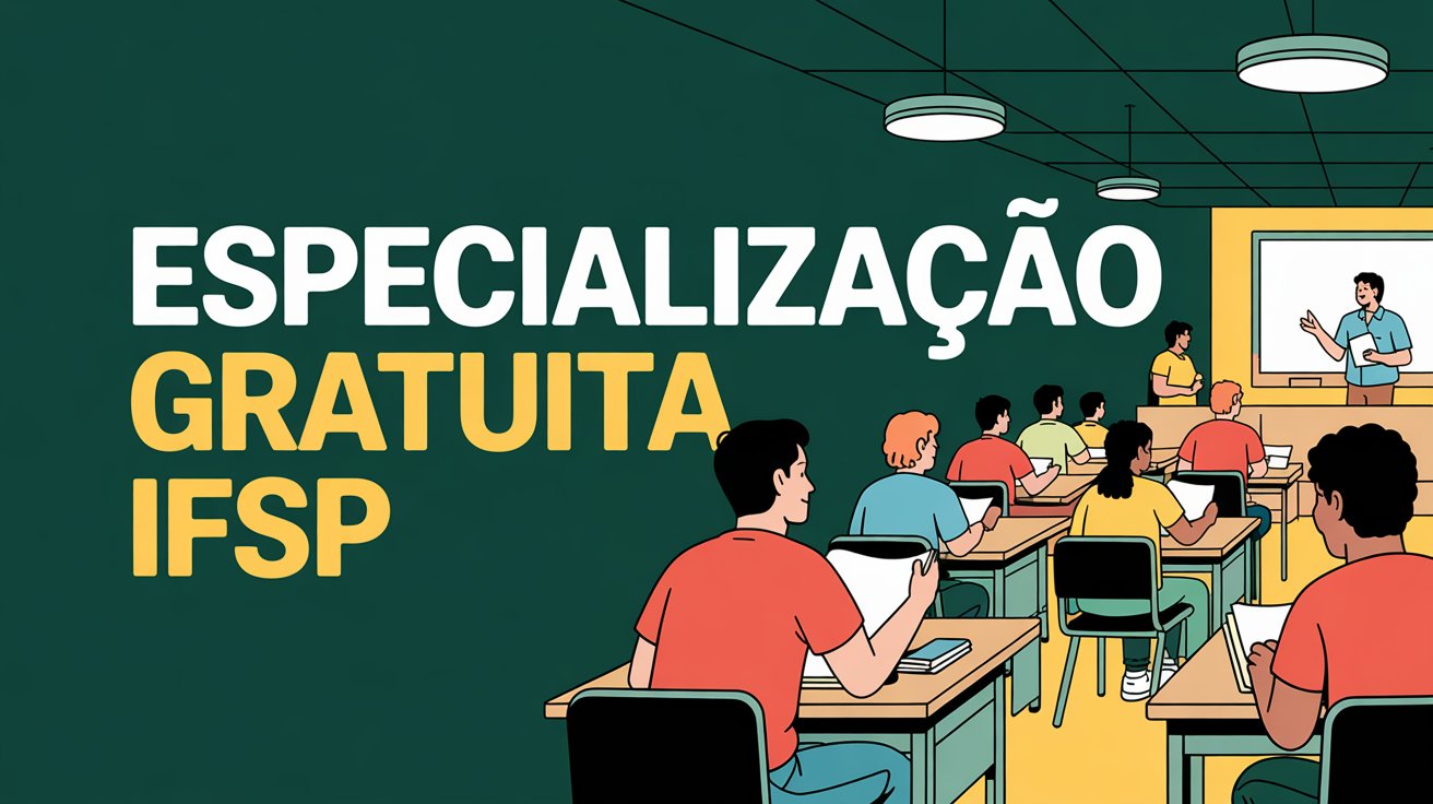 Transforme sua carreira com a especialização em Educação: Ciência, Tecnologia e Sociedade do IFSP. Curso gratuito e inscrições online!