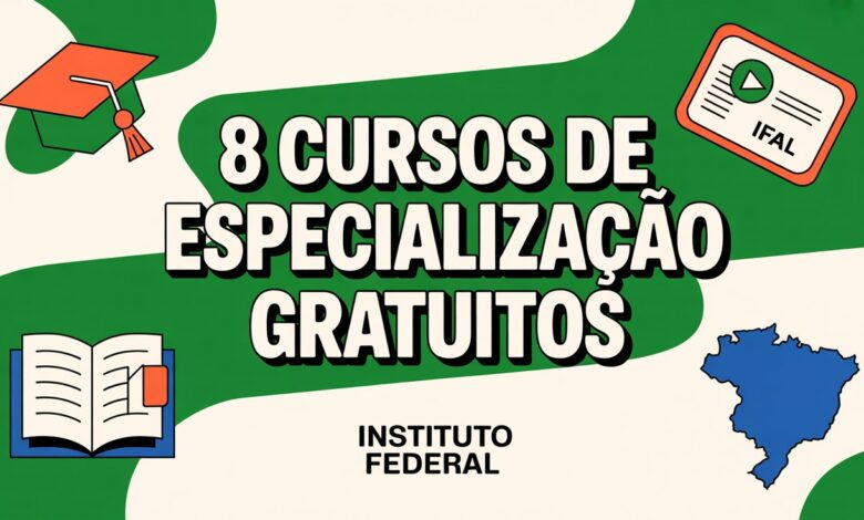 O IFAL abriu 285 vagas para especialização gratuita EAD e presencial! Inscrições foram prorrogadas. Veja como participar e mude sua carreira!