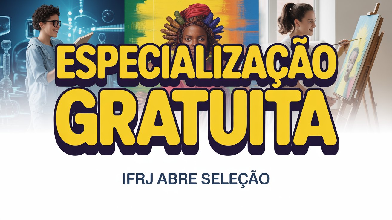 IFRJ abre inscrições para Especialização gratuita em Divulgação Científica (EAD), com 50 vagas. Saiba como se inscrever e garanta sua chance!