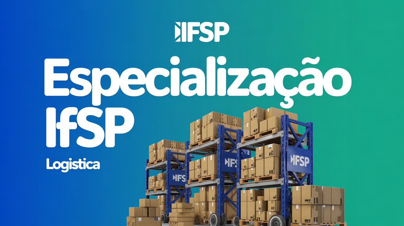 Inscrições abertas para a Especialização em Logística do IFSP Suzano! Curso 100% gratuito com 30 vagas. Veja os prazos e garanta a sua.