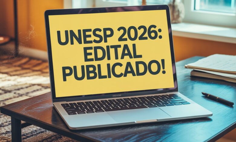 Unesp divulga edital para o Vestibular 2026. Garanta sua vaga em uma das melhores universidades públicas do Brasil. Inscrições abertas!