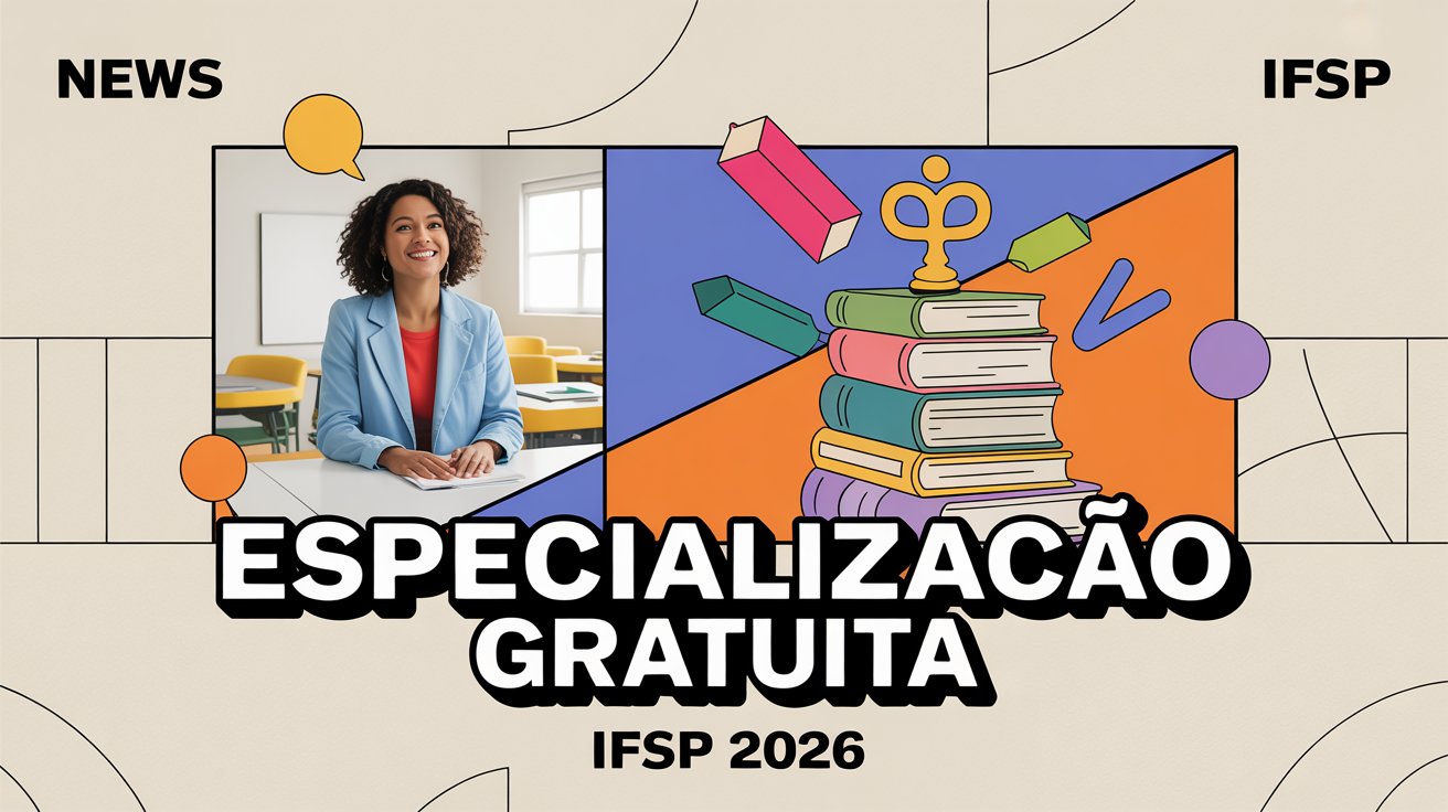 IFSP abre vagas para pós-graduação gratuita em Docência e Humanidades em SP. Inscrições em agosto e setembro de 2025. Saiba mais!