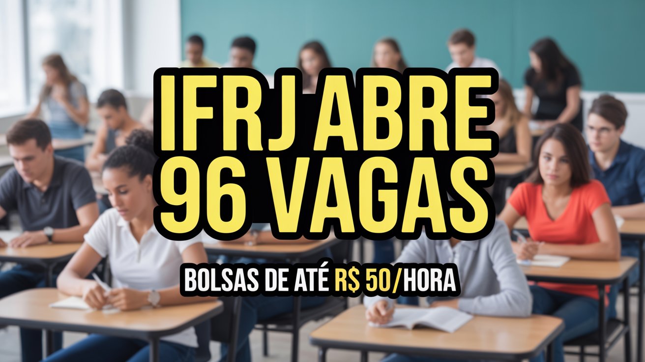 Processo seletivo IFRJ 2025: Inscrições abertas para 96 vagas do programa Bolsa Formação. Confira o cronograma completo e garanta sua participação.