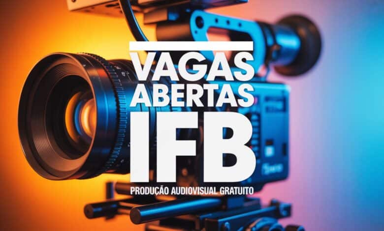 Vagas IFB 2026: inscrições abertas para o curso superior de Tecnologia em Produção Audiovisual usando a nota do ENEM. Confira o edital!