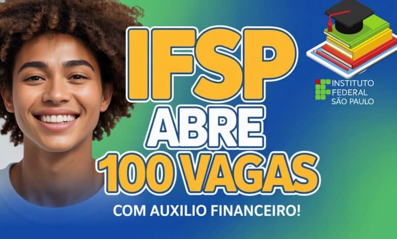 Inscrições abertas para curso de empreendedorismo do IFSP! São 100 vagas do Programa Pé no Futuro com auxílio para jovens de até 24 anos.